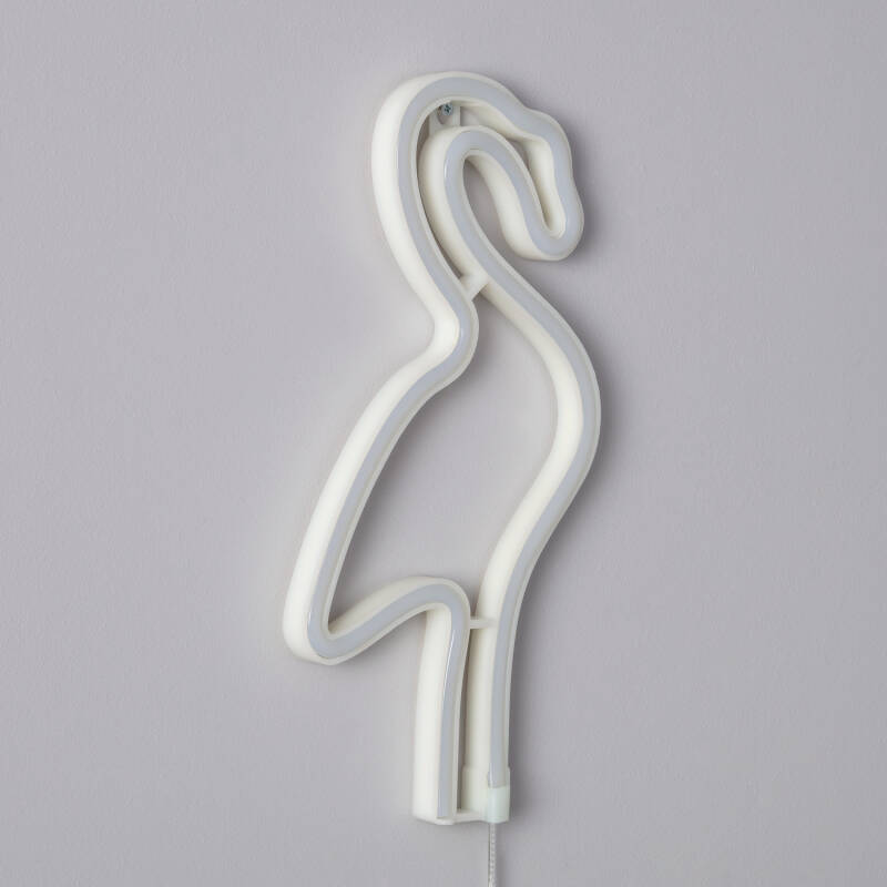 Neon LED Flamingo com Bateria