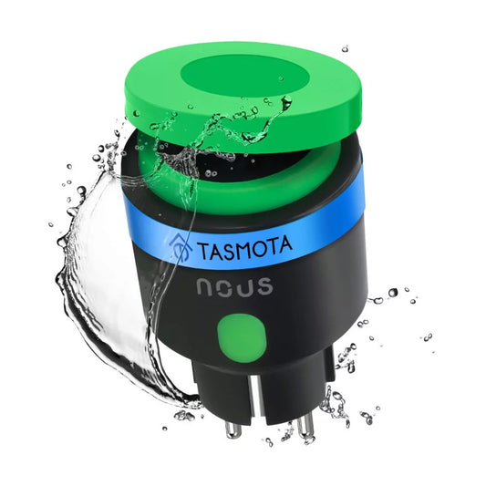 Nous A6T Wi-Fi exterior / bathroom (IP44) smart plug com factory-installed Tasmota firmware