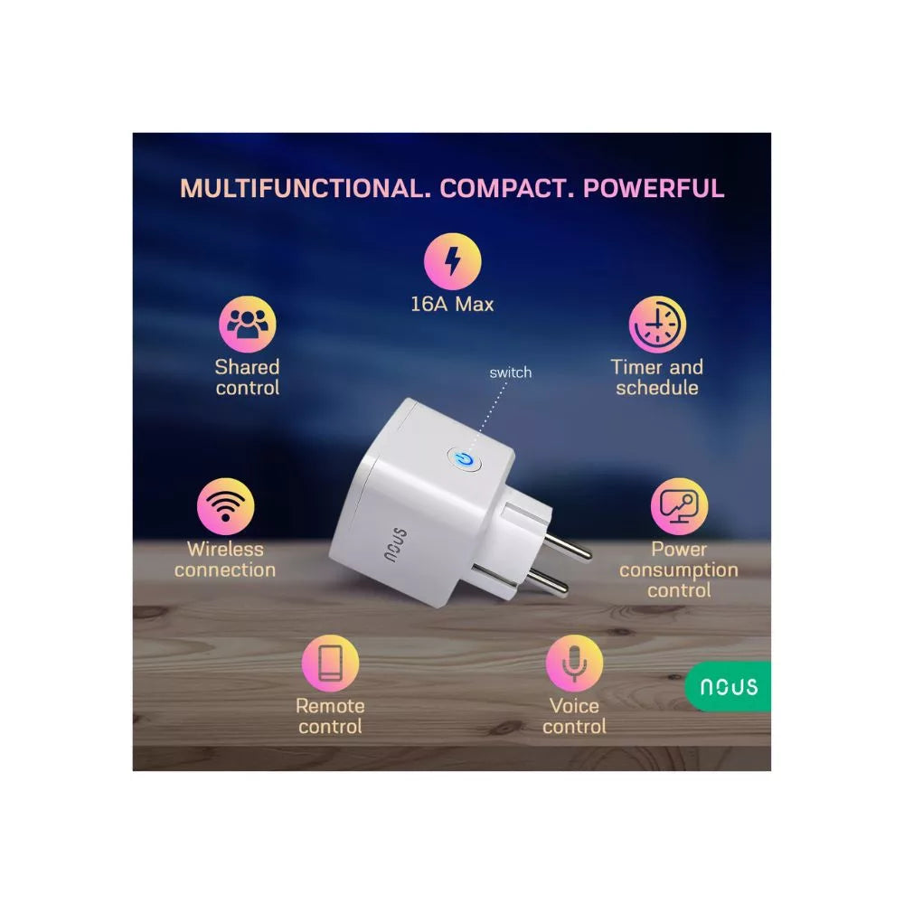 Nous A7 Tuya Wi-Fi smart plug (16A)