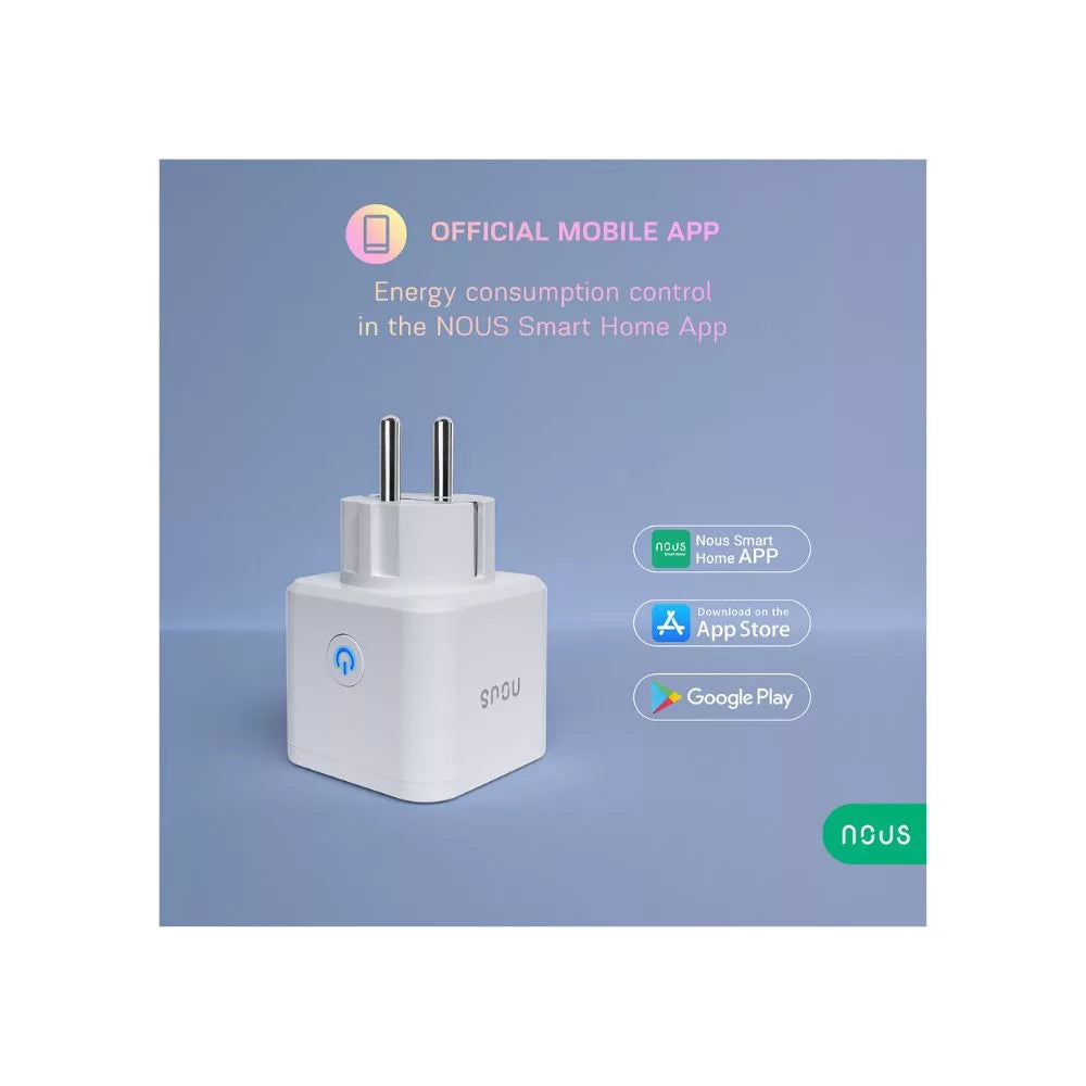 Nous A7 Tuya Wi-Fi smart plug (16A)