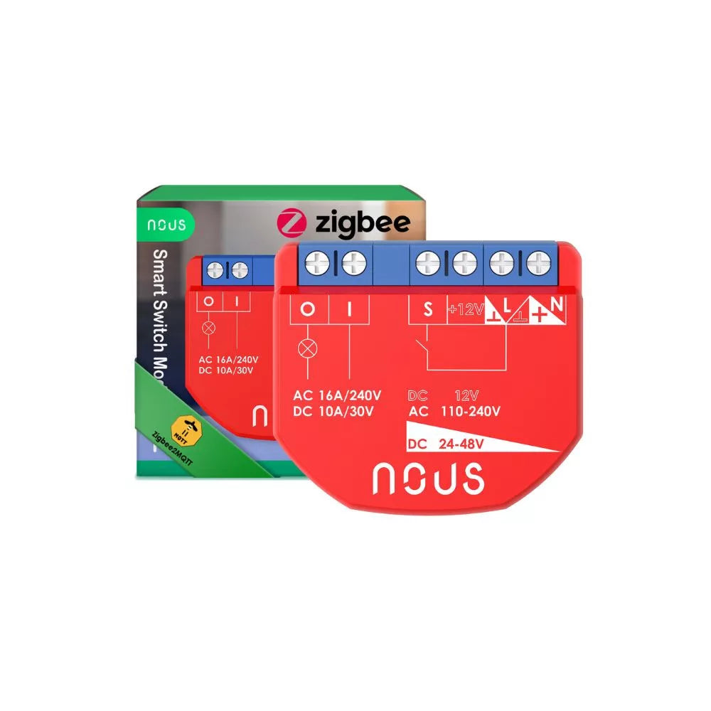 Nous B1Z smart Tuya Zigbee mini relay module, com switch input, 1-gang