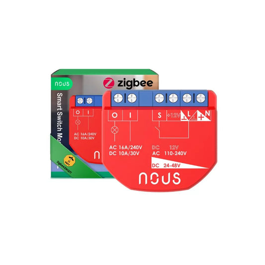 Nous B1Z smart Tuya Zigbee mini relay module, com switch input, 1-gang