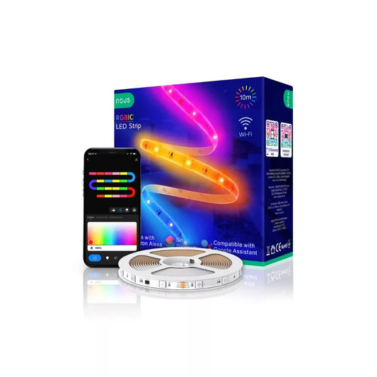 Nous F5 smart Tuya Wi-Fi RGBIC (chip-by-chip controllable) LED fita, 10 meters
