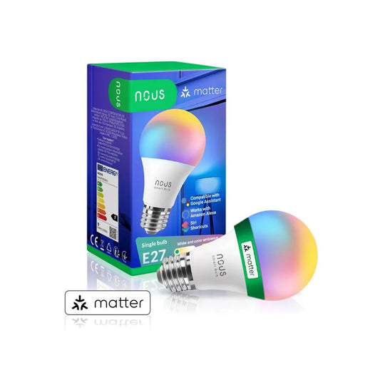 Nous P3 smart Tuya Wi-Fi RGB lâmpada (E27 socket), Matter compatible