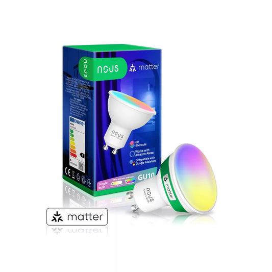 Nous P8 smart Tuya Wi-Fi RGB lâmpada (GU10 socket), Matter compatible
