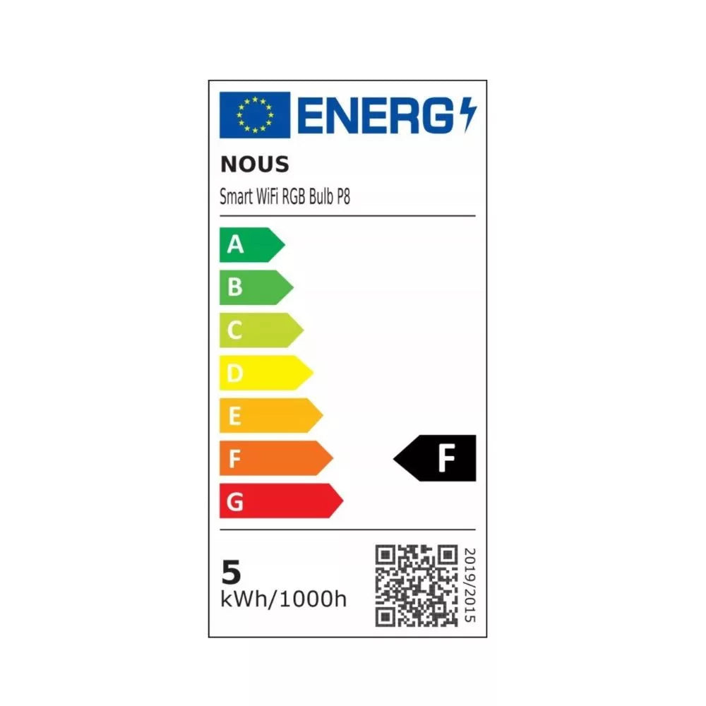 Nous P8 smart Tuya Wi-Fi RGB lâmpada (GU10 socket), Matter compatible, 2 pack