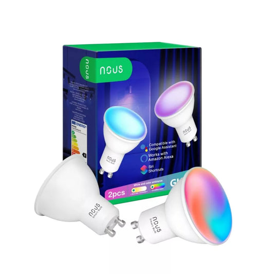 Nous P8 smart Tuya Wi-Fi RGB lâmpada (GU10 socket), Matter compatible, 2 pack