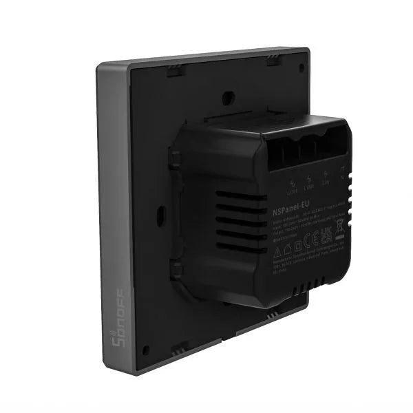 Sonoff NSPanel 2-gang smart WiFi parede switch com LED painel, thermostat and smart scene switch feature
