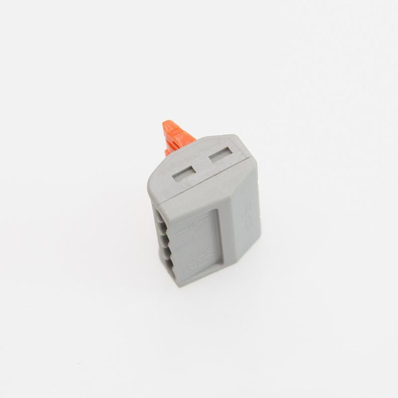 Pack 10 Conectores Rápidos 5 Entradas PCT-215 para Cabo Elétrico de 0.08-4mm²