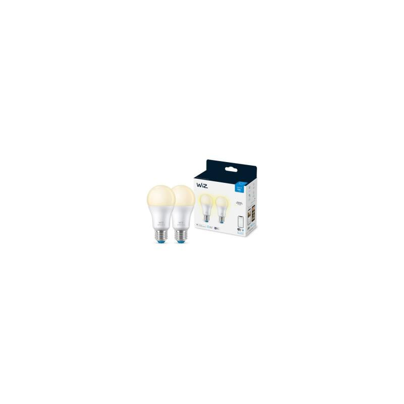 Pack 2 Lâmpadas Inteligentes LED E27 8W 806 lm A60 WiFi + Bluetooth Regulável WIZ