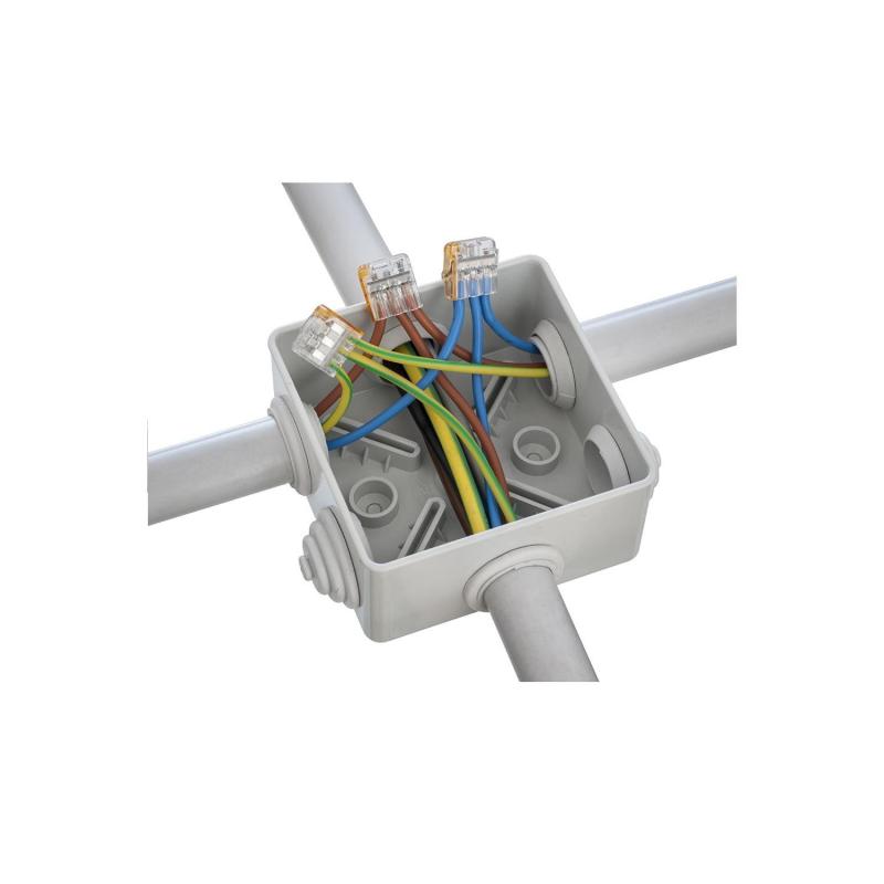 Pack 20 Conectores Rápidos 2 Entradas para Cabo Eléctrico 0.08-4 mm²