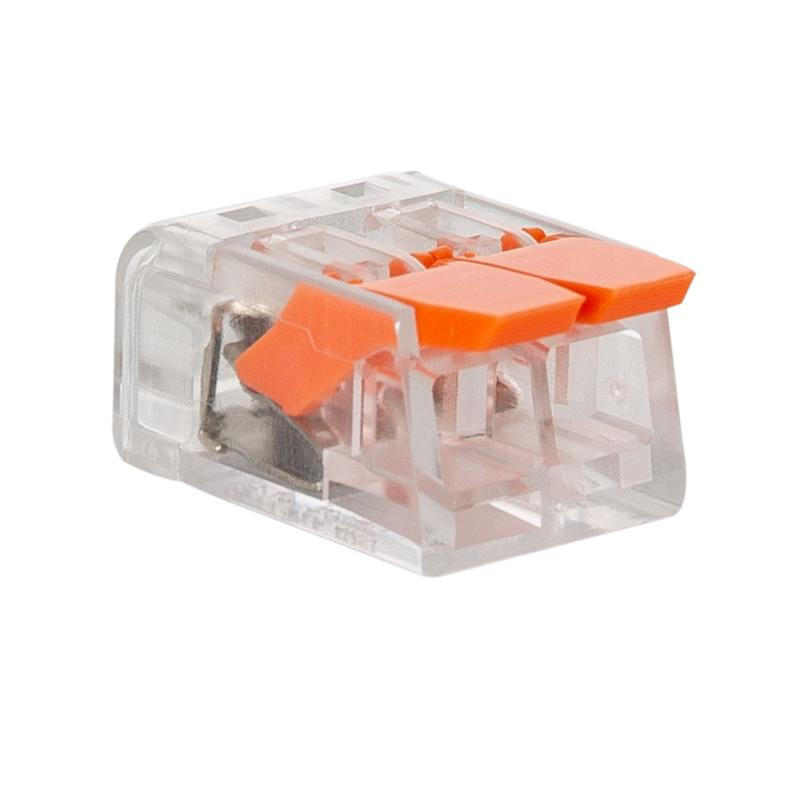 Pack 20 Conectores Rápidos 2 Entradas para Cabo Eléctrico 0.08-4 mm²