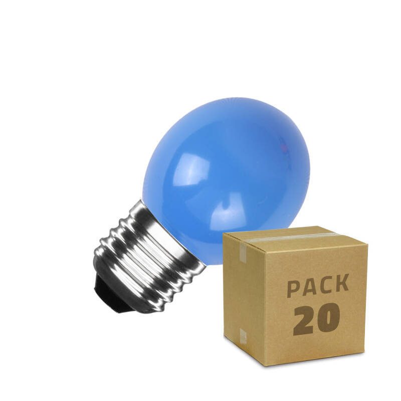 Pack 20 Lâmpadas LED E27 3W 300 lm G45 Monocor