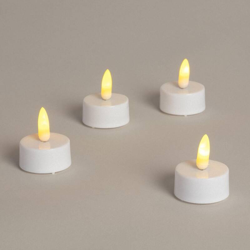 Pack 4 Velas LED Mini com Bateria Dahun