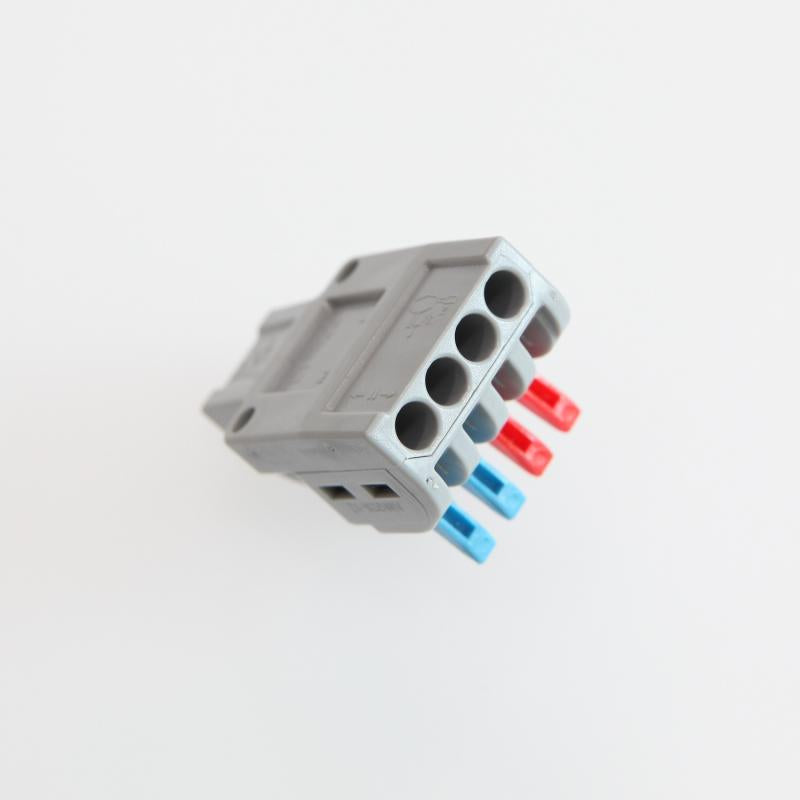 Pack 5 Conectores Rápido 2 Entradas e 4 Saídas SPL-42 para cabos eléctricos de 0,08-4mm²