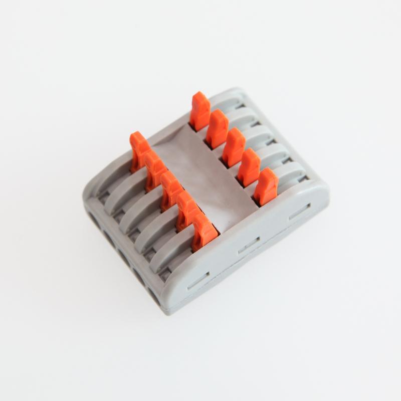 Pack 5 Conectores Rápido 5 Entradas e 5 Saídas SPL-5 para cabos eléctricos de 0,08-4mm²