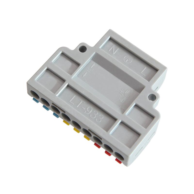 Pack 5 Conectores Rápido de 3 Entradas e 9 Saídas SPL-93 para Cabos Eléctricos de 0,08-4mm²