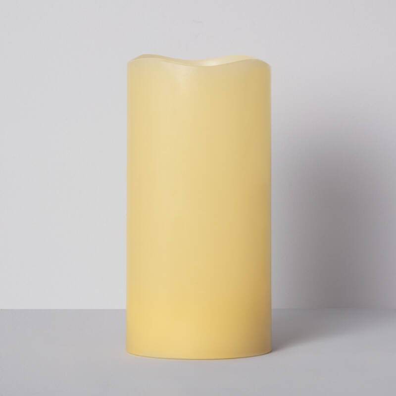Pack de 3 Velas LED Cera Natural com Controle Remoto