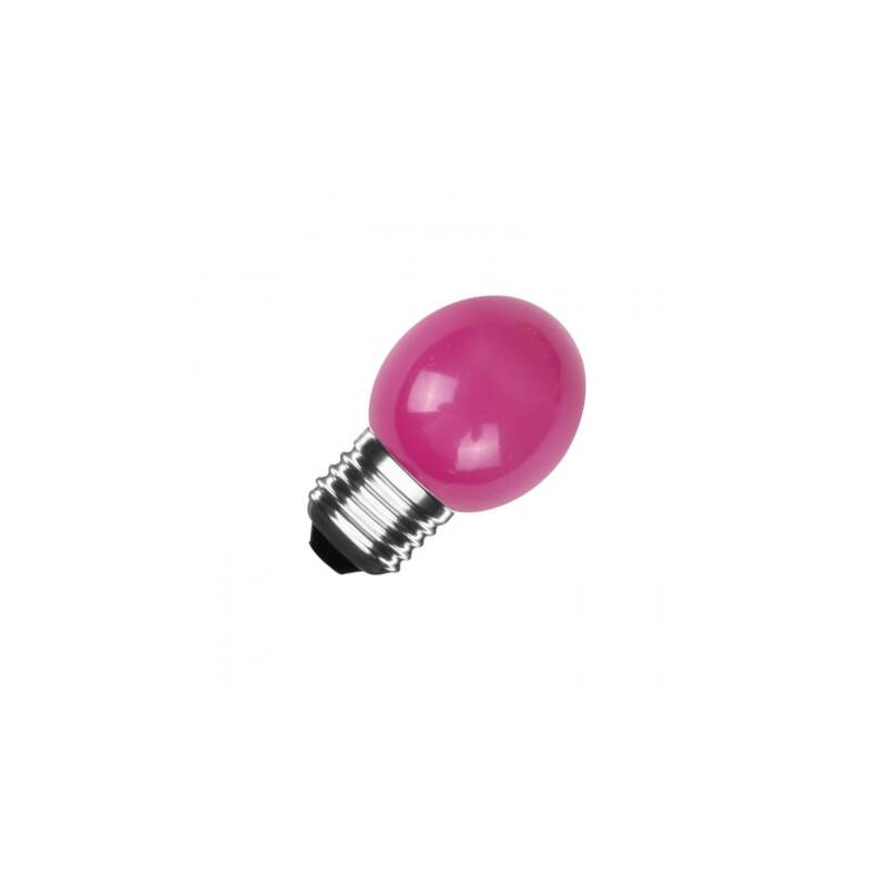 Pack de 4 Lâmpadas LED E27 3W 300 lm G45 Rosa
