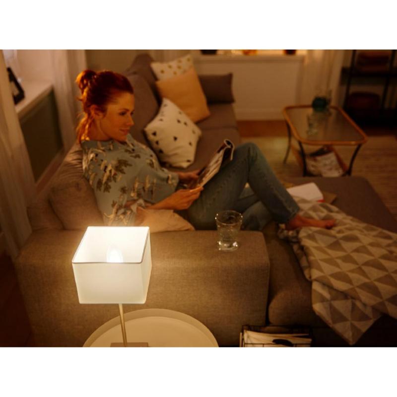 Pack Lâmpadas Inteligentes LED E14 2x4W 470 lm B39 PHILIPS Hue White