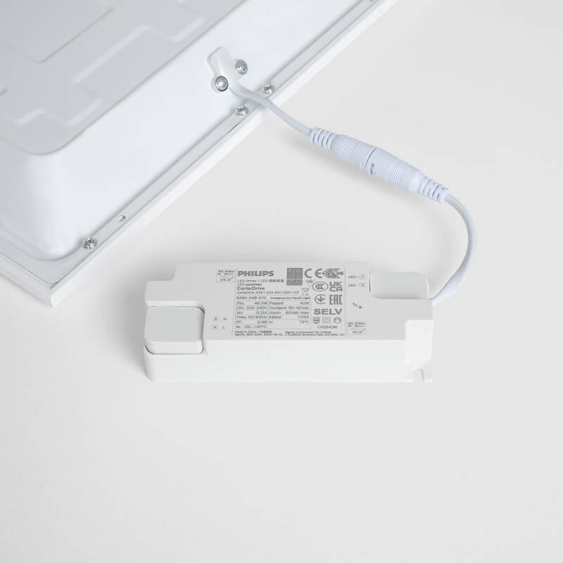 Pack de 2 Painéis LED 120 x 30 cm, 40 W, 4800 lm, PHILIPS Certadrive, com Cabo de Segurança