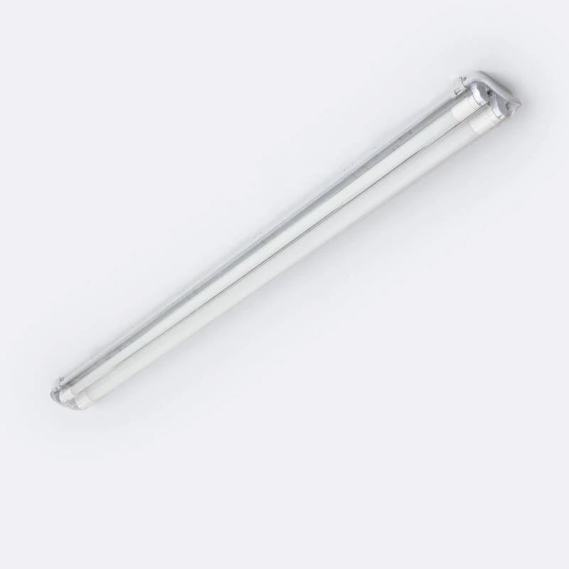 Armadura Hermética 120cm IP65 com dois Tubos LED Vidro 18W 140lm/W
