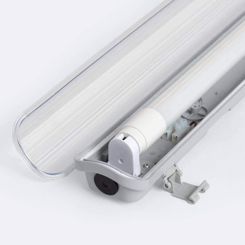 Armadura Hermética 150cm IP65 com Tubo LED Vidro 22W 140lm/W