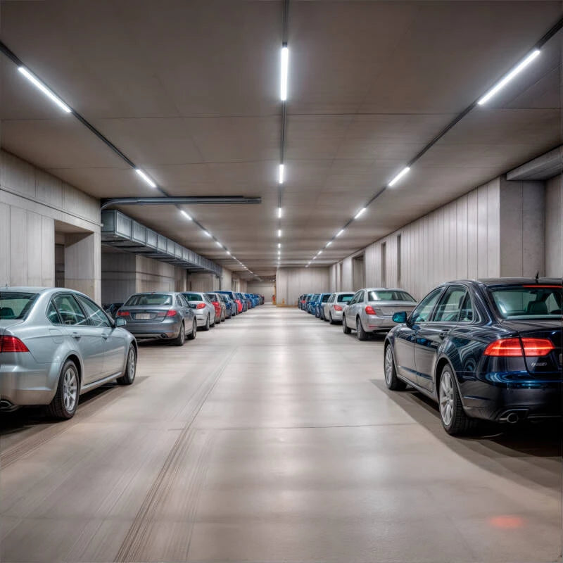 Armadura Hermética 60cm IP65 com Tubo LED Vidro 9W 140lm/W
