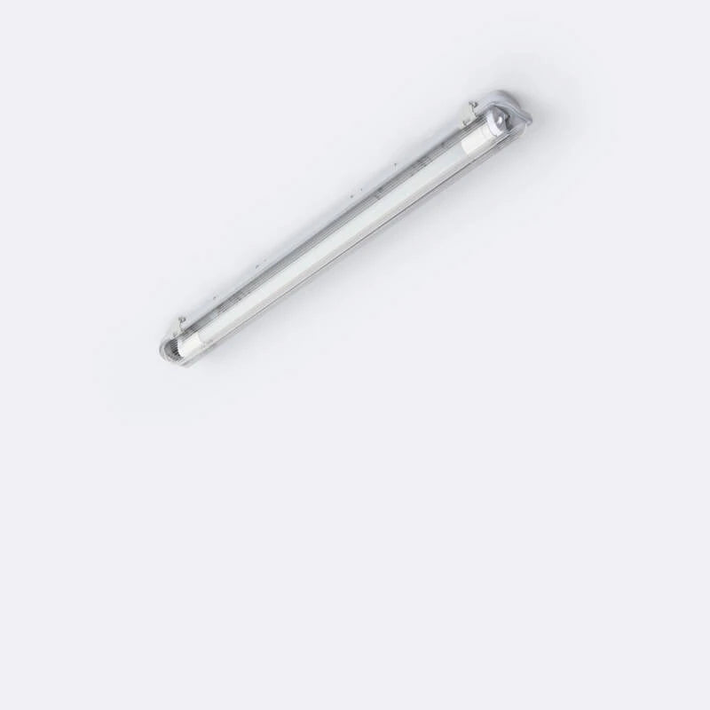 Armadura Hermética 60cm IP65 com Tubo LED Vidro 9W 140lm/W