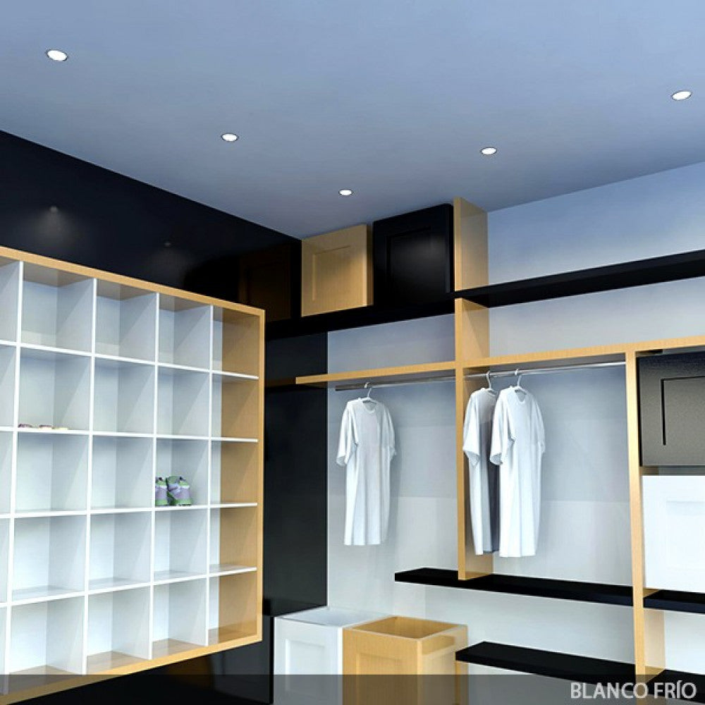Foco Downlight LED 3W 270Lm 6000ºK 40.000H