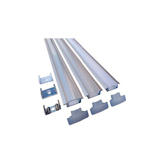 PERFIL ALUMINIO PARA EMPOTRAR OPACO 2M