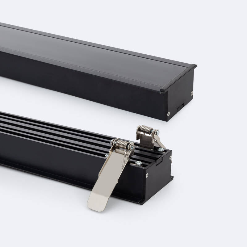 Perfil Alumínio Encastrável XL para Fitas LED até 45 mm com Tampa Continua