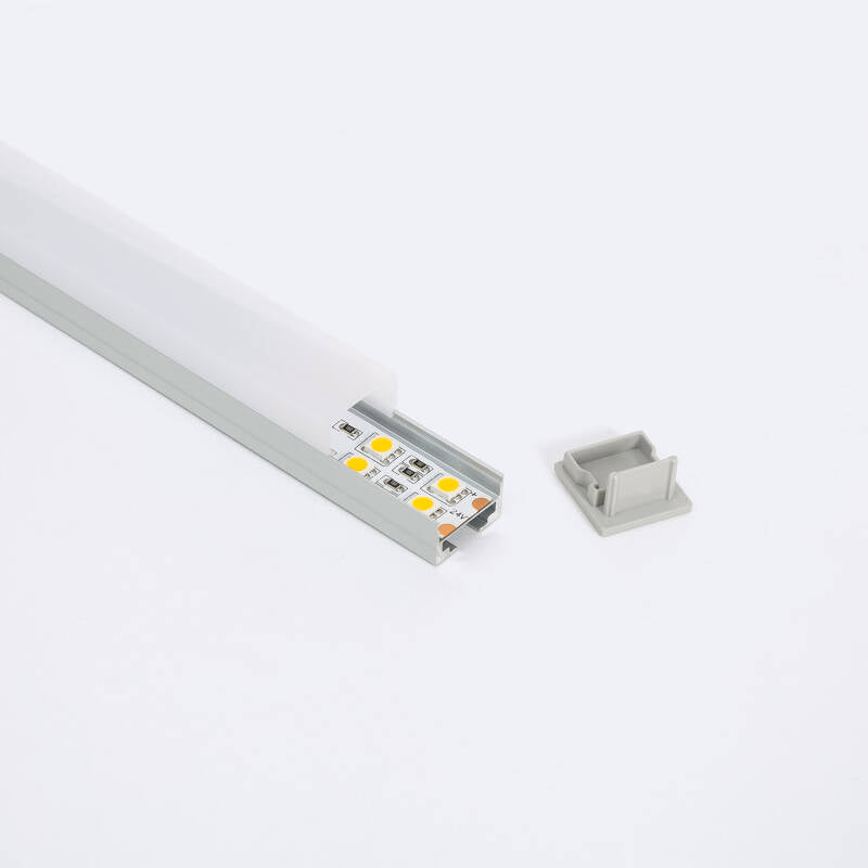 Perfil Alumínio Suspenso 2m para Fita LED até 17 mm