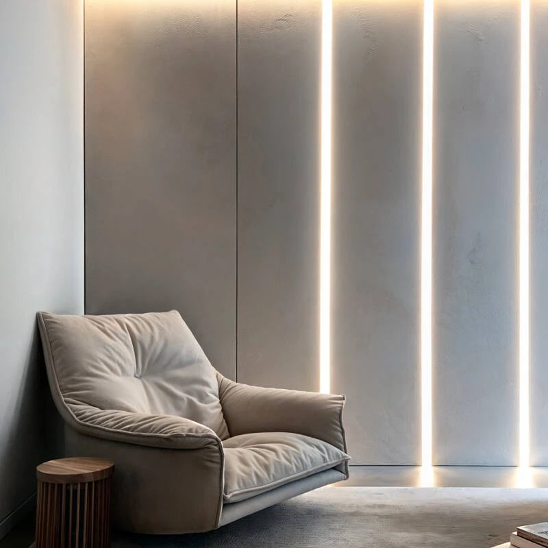 Perfil Alumínio Integração em Gesso / Pladur para Fita LED até 20 mm