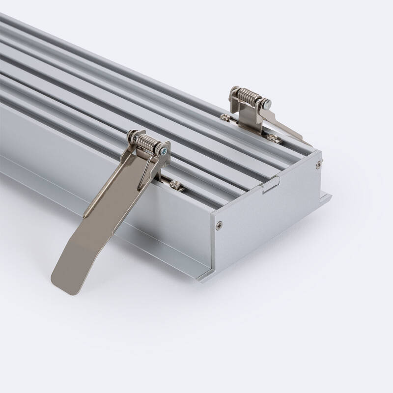 Perfil Alumínio Encastrável XL para Fitas LED até 60 mm com Tampa Continua