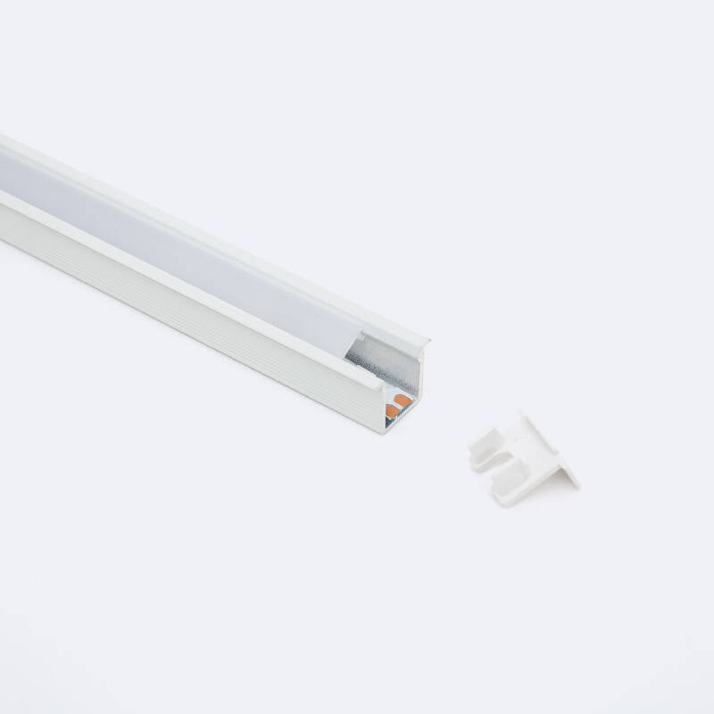 Perfil Alumínio Encastrável com Inclinação 30º 2m para Fita LED até 6 mm