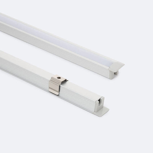 Perfil Alumínio Encastrável com Inclinação 30º 2m para Fita LED até 6 mm