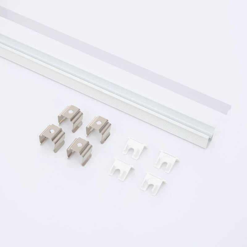 Perfil Alumínio Encastrável com Inclinação 30º 2m para Fita LED até 6 mm
