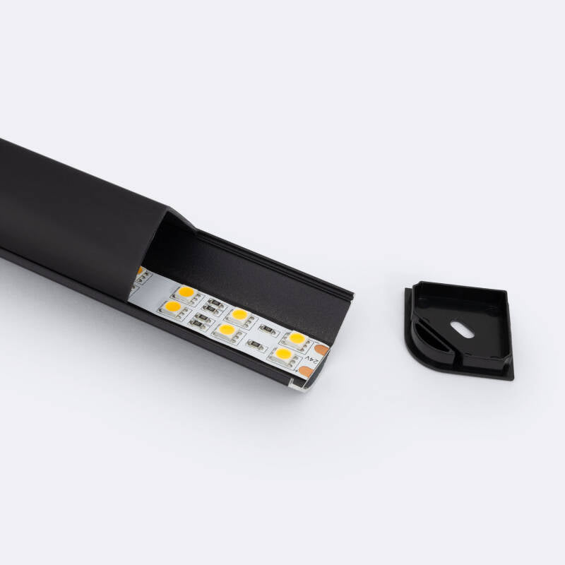 Perfil de Alumínio Esquina Triangular 2m para Fita LED até 20mm