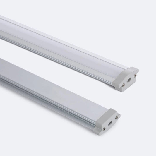 Perfil Alumínio Estanque IP65 Encastrável 2m para Fita LED até 8 mm