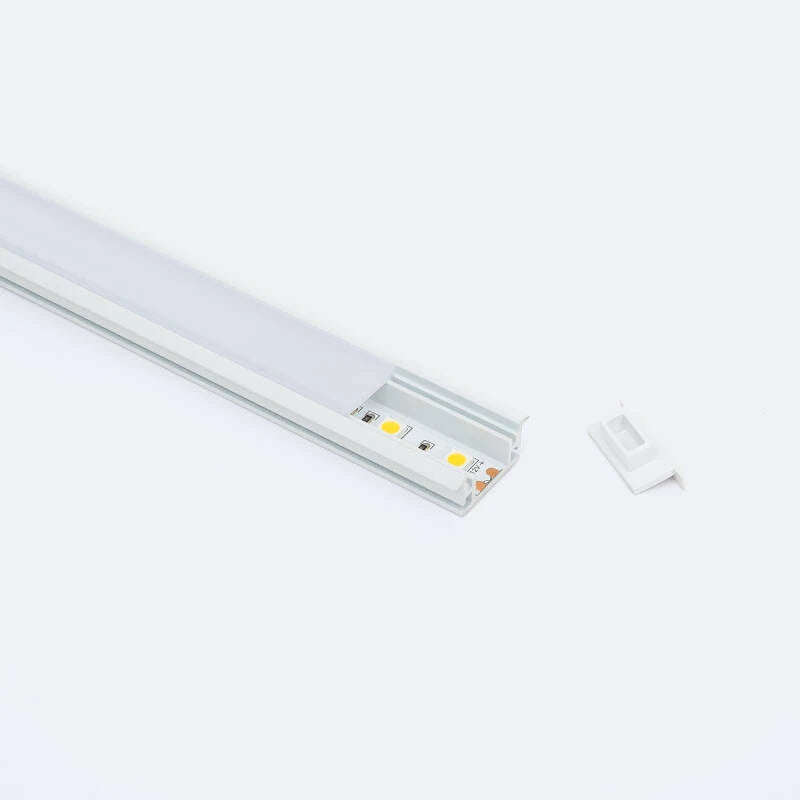 Perfil Alumínio Pisável Chão para Fitas LED até 12 mm