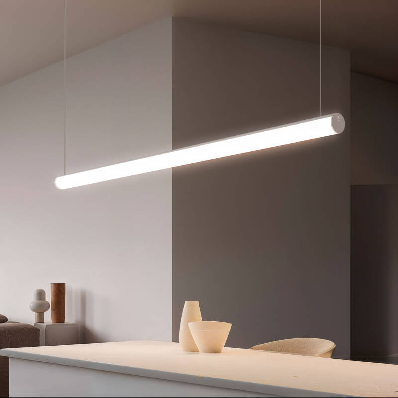 Perfil Alumínio Suspenso Redondo 2m para Fita LED hasta 16 mm