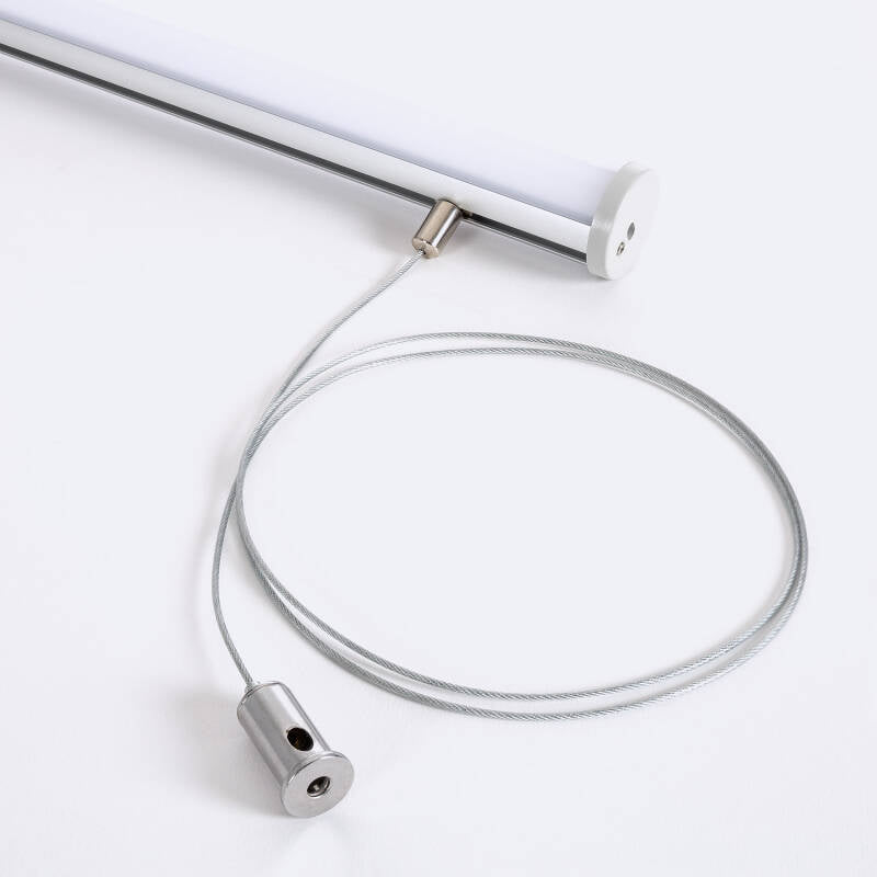 Perfil Alumínio Suspenso Redondo 2m para Fita LED hasta 16 mm