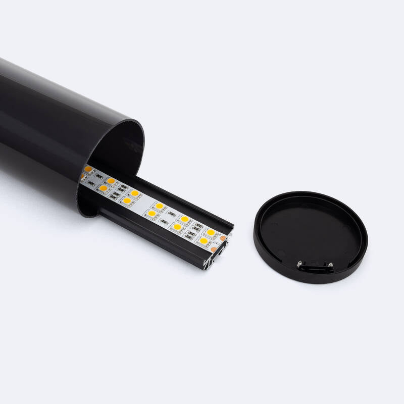 Perfil Alumínio Suspenso Redondo 2m para Fita LED hasta 22 mm