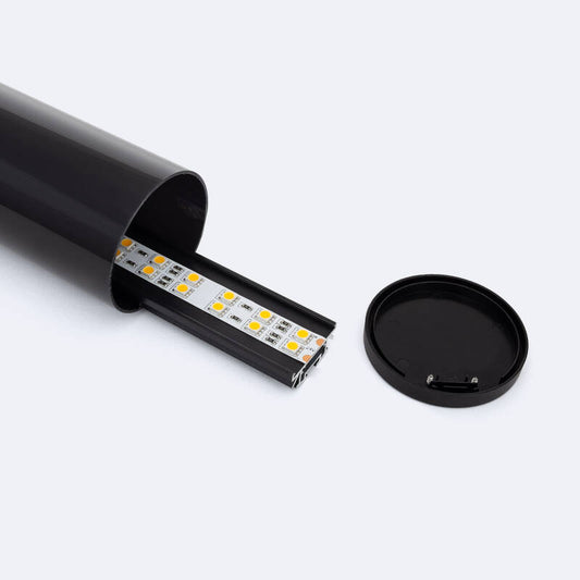 Perfil Alumínio Suspenso Redondo 2m para Fita LED hasta 22 mm