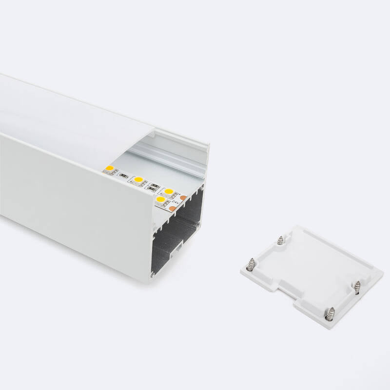 Perfil Alumínio Suspenso XL 50x50 para Fita LED até 45 mm