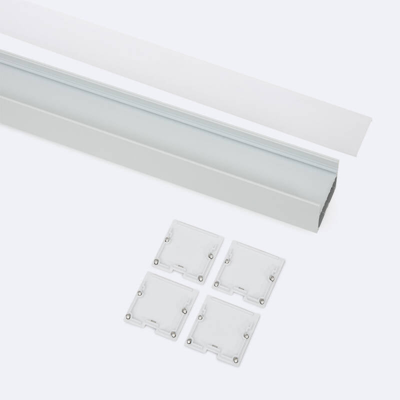 Perfil Alumínio Suspenso XL 50x50 para Fita LED até 45 mm