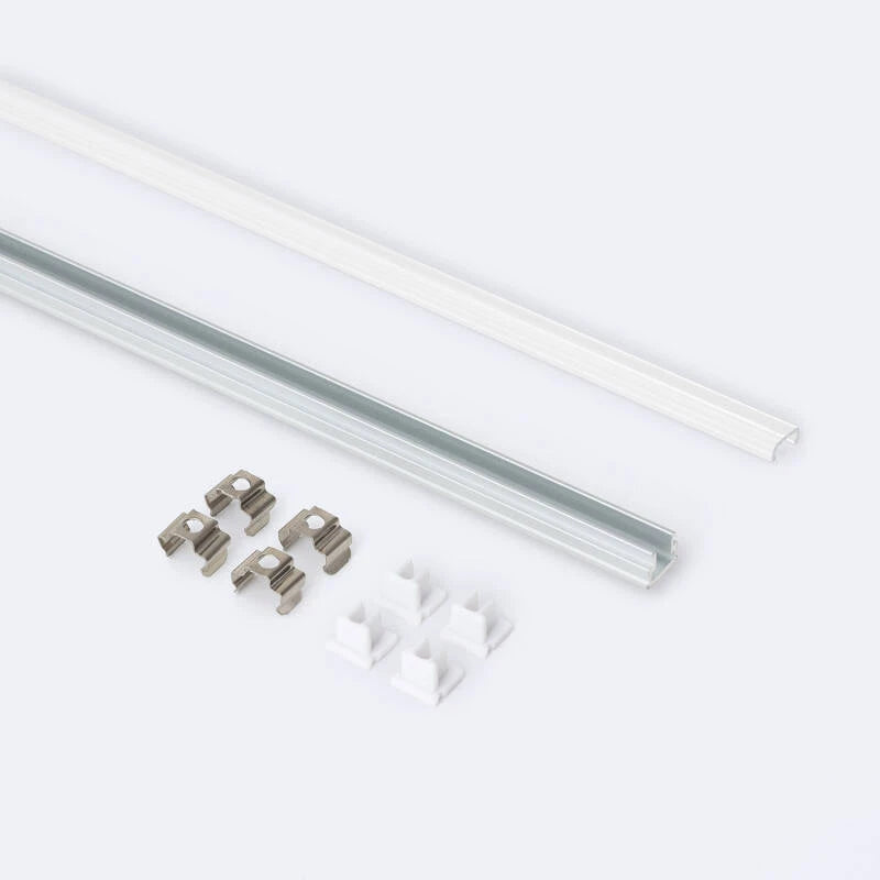 Perfil Alumínio Superfície 8x8 para Fita LED até 6 mm