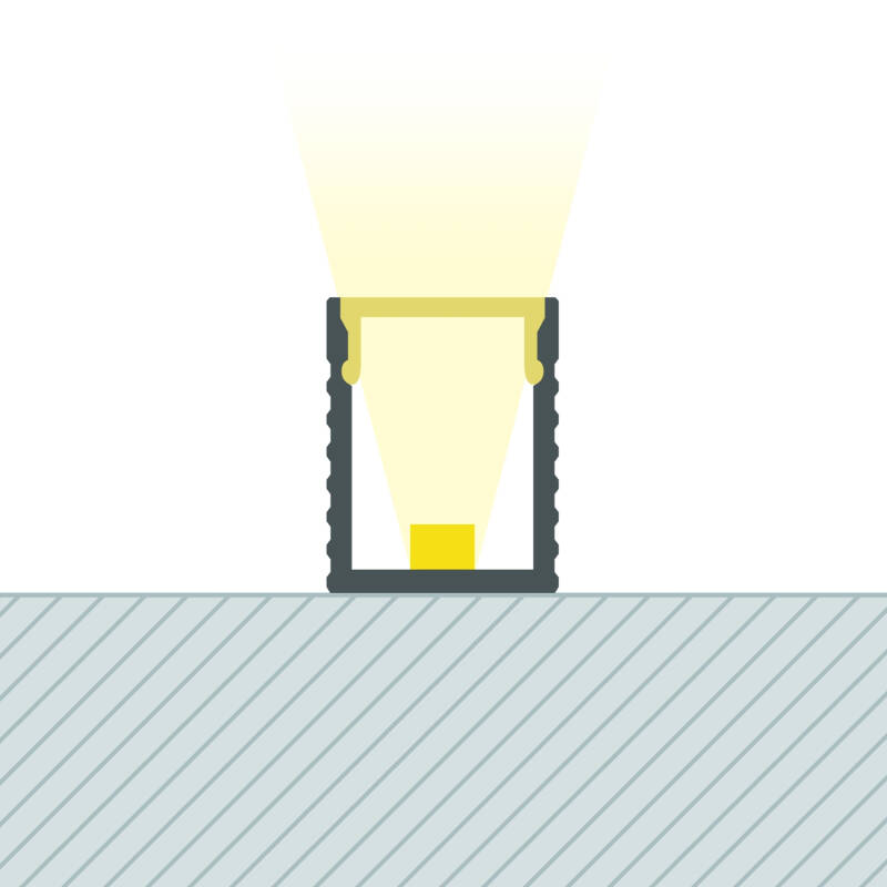 Perfil Alumínio Superfície Mini para Fita LED até 6 mm