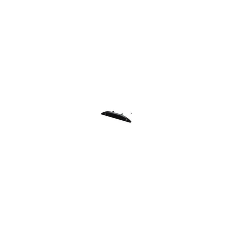 Perfil de Alumínio Superfície Semicircular 2 m Preto para Fita Dupla LED até 12 mm
